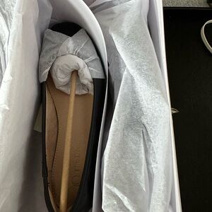 Black Women's Ballet Flat with bow